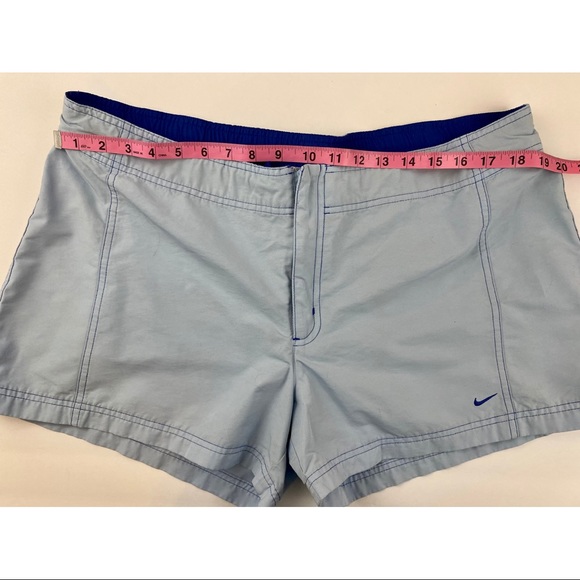 Nike Shorts. Swim Shorts for Women. Blue. Measurements in Photos. Athletic. - Picture 9 of 9
